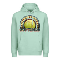Seafoam softball rainbow Premium Hoodie - JahusDesignShop