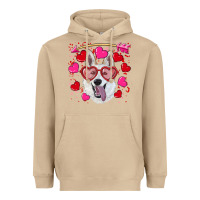 Mushroom valentine's day  white shepherd Heavyweight Hoodie - RanaPortraitStore
