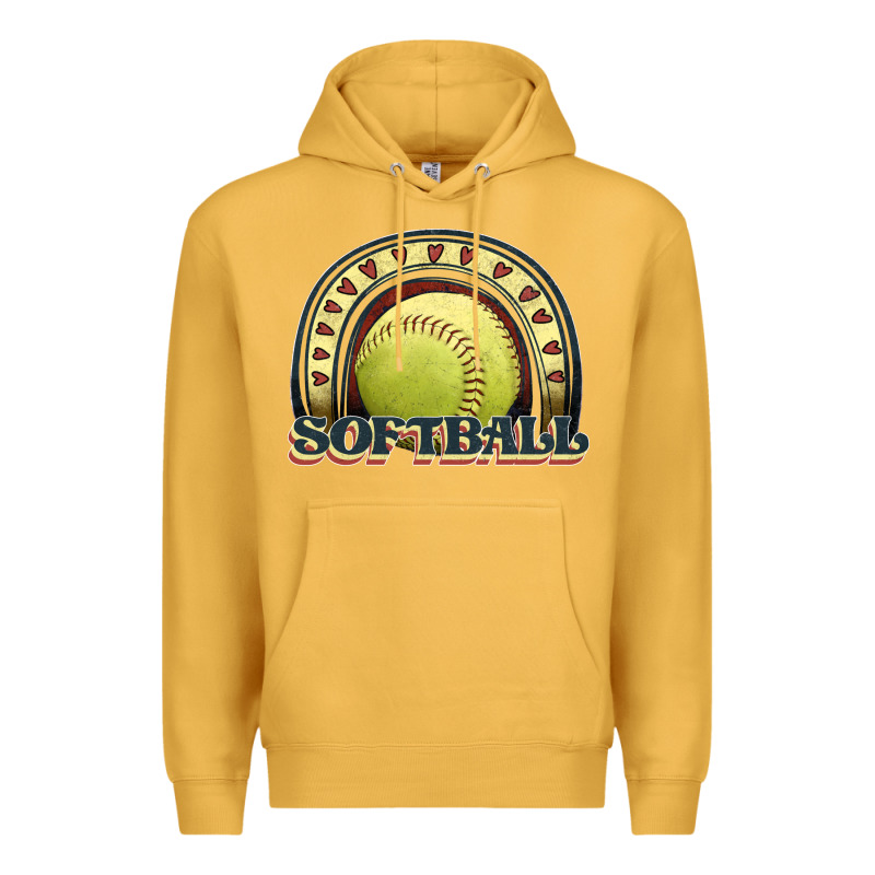 Softball Rainbow Premium Hoodie by JahusDesignShop | Teevron