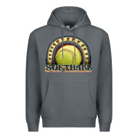 Rock softball rainbow Premium Hoodie - JahusDesignShop