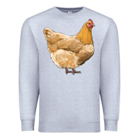 Heather Grey chicken Premium Sweatshirt - RanaPortraitStore