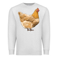 Oatmeal Heather chicken Premium Sweatshirt - RanaPortraitStore