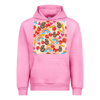 Fuchsia Pink back to school seamless pattern 6 (3600x3600) Urban Hoodie - AdoDesignShop