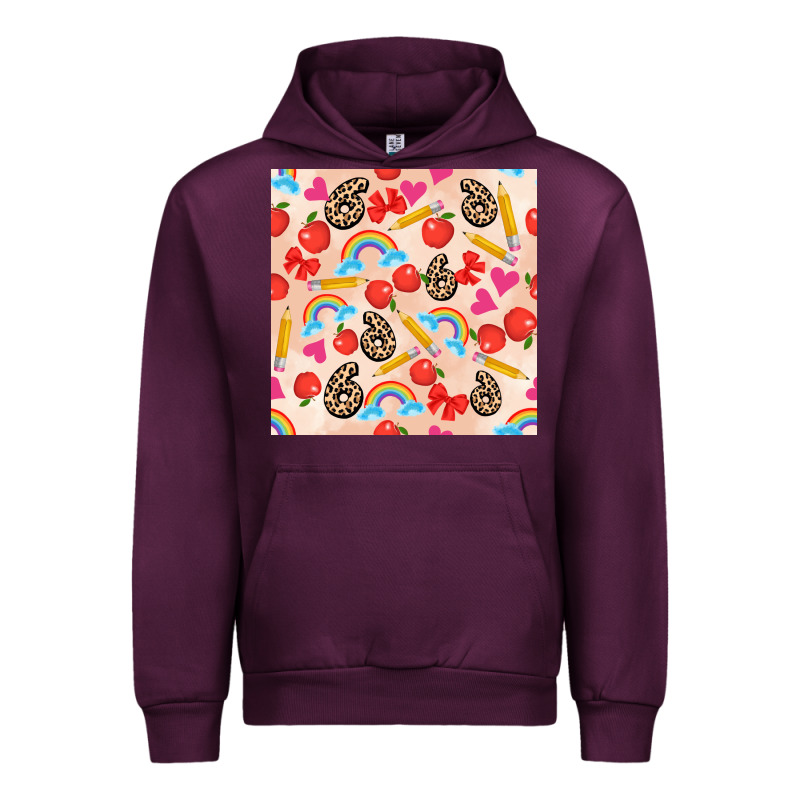 Back To School Seamless Pattern 6 (3600x3600) Urban Hoodie by AdoDesignShop | Teevron