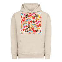 Pigment French Oak back to school seamless pattern 6 (3600x3600) Urban Hoodie - AdoDesignShop
