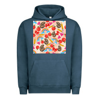 Pigment Midnight Navy back to school seamless pattern 6 (3600x3600) Urban Hoodie - AdoDesignShop