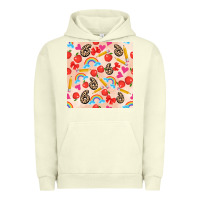 Pigment Pistachio back to school seamless pattern 6 (3600x3600) Urban Hoodie - AdoDesignShop