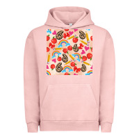 Pigment Salmon back to school seamless pattern 6 (3600x3600) Urban Hoodie - AdoDesignShop