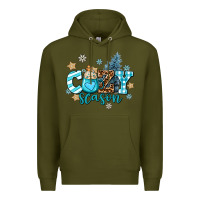 Army Green cozy season Premium Hoodie - AdoDesignShop