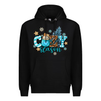 Black cozy season Premium Hoodie - AdoDesignShop