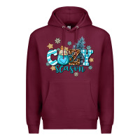 Burgundy cozy season Premium Hoodie - AdoDesignShop
