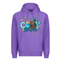 Purple cozy season Premium Hoodie - AdoDesignShop
