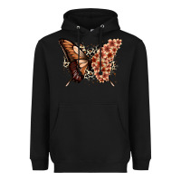 Black melanin  butterfly Heavyweight Hoodie - Zillion Design Studio