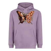 Lavender melanin  butterfly Heavyweight Hoodie - Zillion Design Studio