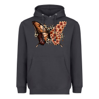Smoke melanin  butterfly Heavyweight Hoodie - Zillion Design Studio