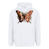 White melanin  butterfly Heavyweight Hoodie - Zillion Design Studio
