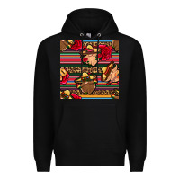 Black mexican gnomes seamless pattern Premium Hoodie - BundleAndBundleShop