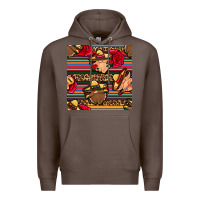 Coffee mexican gnomes seamless pattern Premium Hoodie - BundleAndBundleShop