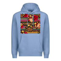 Colony Blue mexican gnomes seamless pattern Premium Hoodie - BundleAndBundleShop