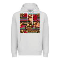 Dove Grey mexican gnomes seamless pattern Premium Hoodie - BundleAndBundleShop