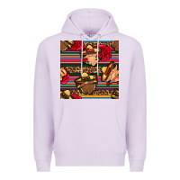 Lilac mexican gnomes seamless pattern Premium Hoodie - BundleAndBundleShop