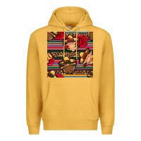 Mustard mexican gnomes seamless pattern Premium Hoodie - BundleAndBundleShop