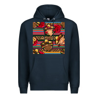 Navy mexican gnomes seamless pattern Premium Hoodie - BundleAndBundleShop