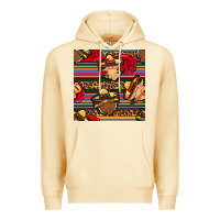 Pina Colada mexican gnomes seamless pattern Premium Hoodie - BundleAndBundleShop