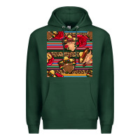 Sports Green mexican gnomes seamless pattern Premium Hoodie - BundleAndBundleShop