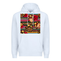 White mexican gnomes seamless pattern Premium Hoodie - BundleAndBundleShop