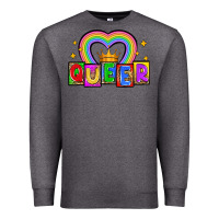 Charcoal Heather queer Premium Sweatshirt - Zillion Design Studio