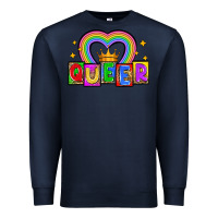 Navy queer Premium Sweatshirt - Zillion Design Studio
