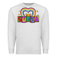 Oatmeal Heather queer Premium Sweatshirt - Zillion Design Studio