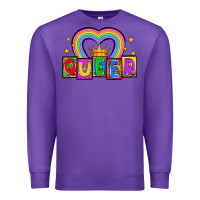 Purple queer Premium Sweatshirt - Zillion Design Studio