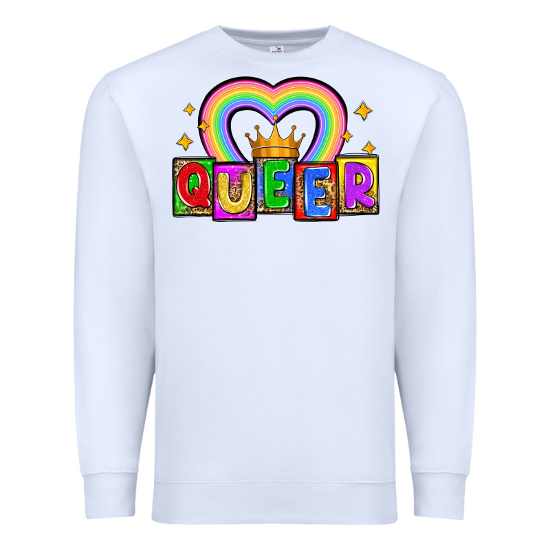 Queer Premium Sweatshirt by Zillion Design Studio | Teevron