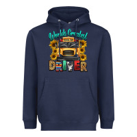 Navy worlds greatest school bus driver Heavyweight Hoodie - texasbilliewilder