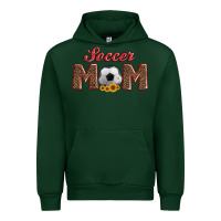 Forest Green soccer mom with ball and sunflower Urban Hoodie - Artiststas