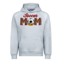 Heather Grey soccer mom with ball and sunflower Urban Hoodie - Artiststas