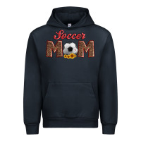 Navy soccer mom with ball and sunflower Urban Hoodie - Artiststas