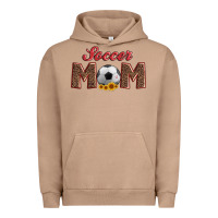 Pigment Burro soccer mom with ball and sunflower Urban Hoodie - Artiststas
