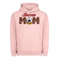 Pigment Salmon soccer mom with ball and sunflower Urban Hoodie - Artiststas