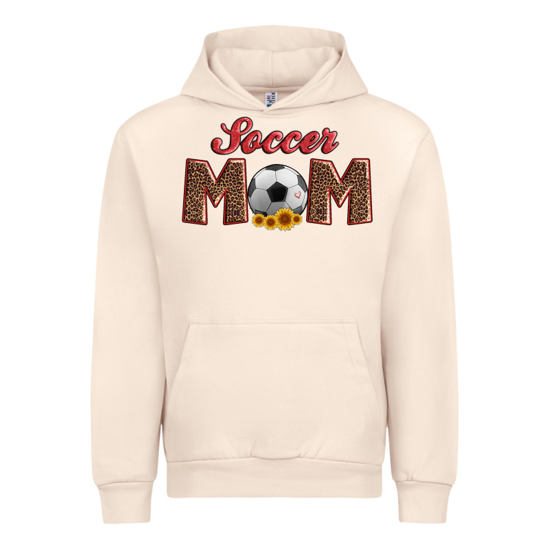 Soccer Mom With Ball And Sunflower Urban Hoodie by Artiststas | Teevron