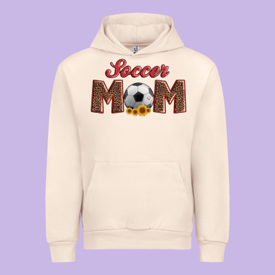Soccer Mom With Ball And Sunflower Urban Hoodie Designed By Artiststas