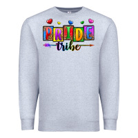 Heather Grey pride tribe Premium Sweatshirt - Zillion Design Studio