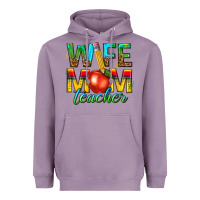 Lavender wife mom teacher Heavyweight Hoodie - texasbilliewilder