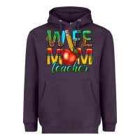 Plum wife mom teacher Heavyweight Hoodie - texasbilliewilder