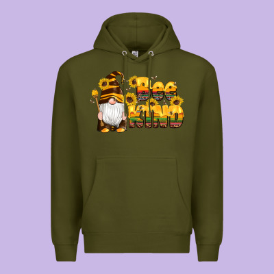 Western Bee Kind Gnomes Bee Honey Sunflowers Leopard Serape Premium Hoodie Designed By Artiststas