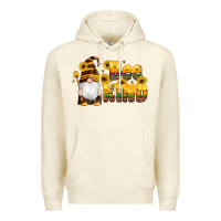 Sandshell western bee kind gnomes bee honey sunflowers leopard serape Premium Hoodie - Artiststas