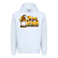 White western bee kind gnomes bee honey sunflowers leopard serape Premium Hoodie - Artiststas