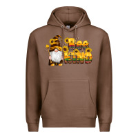 Chestnut western bee kind gnomes bee honey sunflowers leopard serape Premium Hoodie - Artiststas